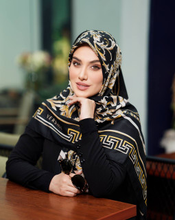 روسری نخی وال ترک منگول دار