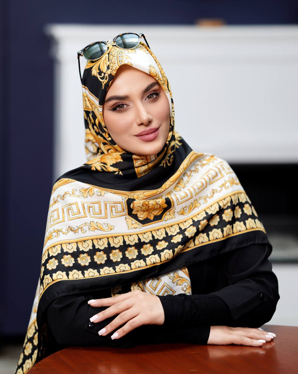 روسری نخی وال ترک منگوله دار