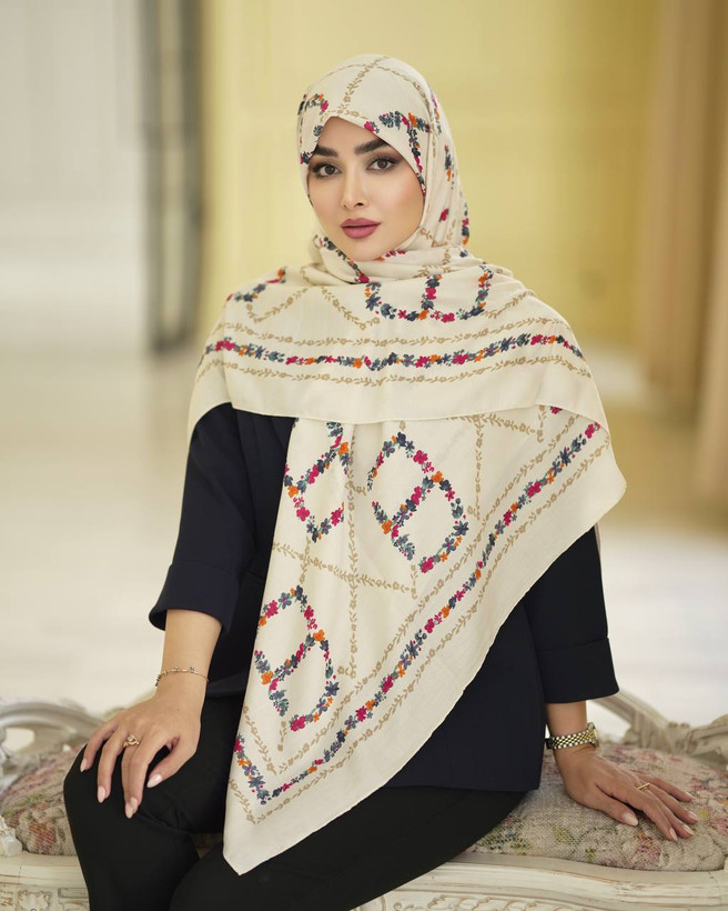 روسری نخی سیااسکارف جدید و باکیفیت