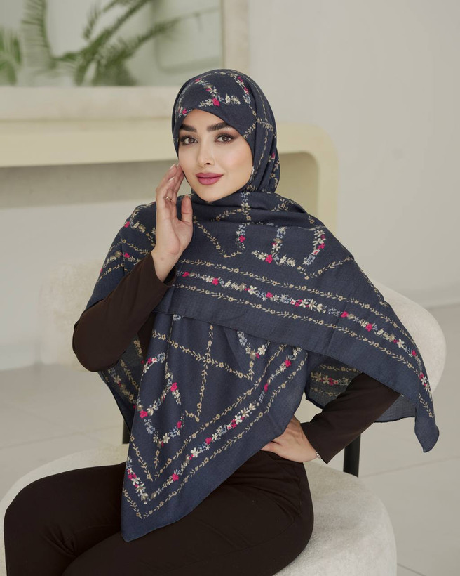 روسری نخی سیااسکارف جدید و باکیفیت
